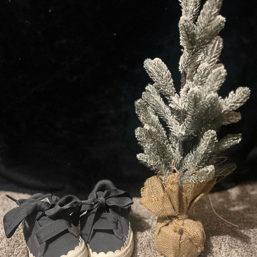 Puma Gray Scalloped Sneakers